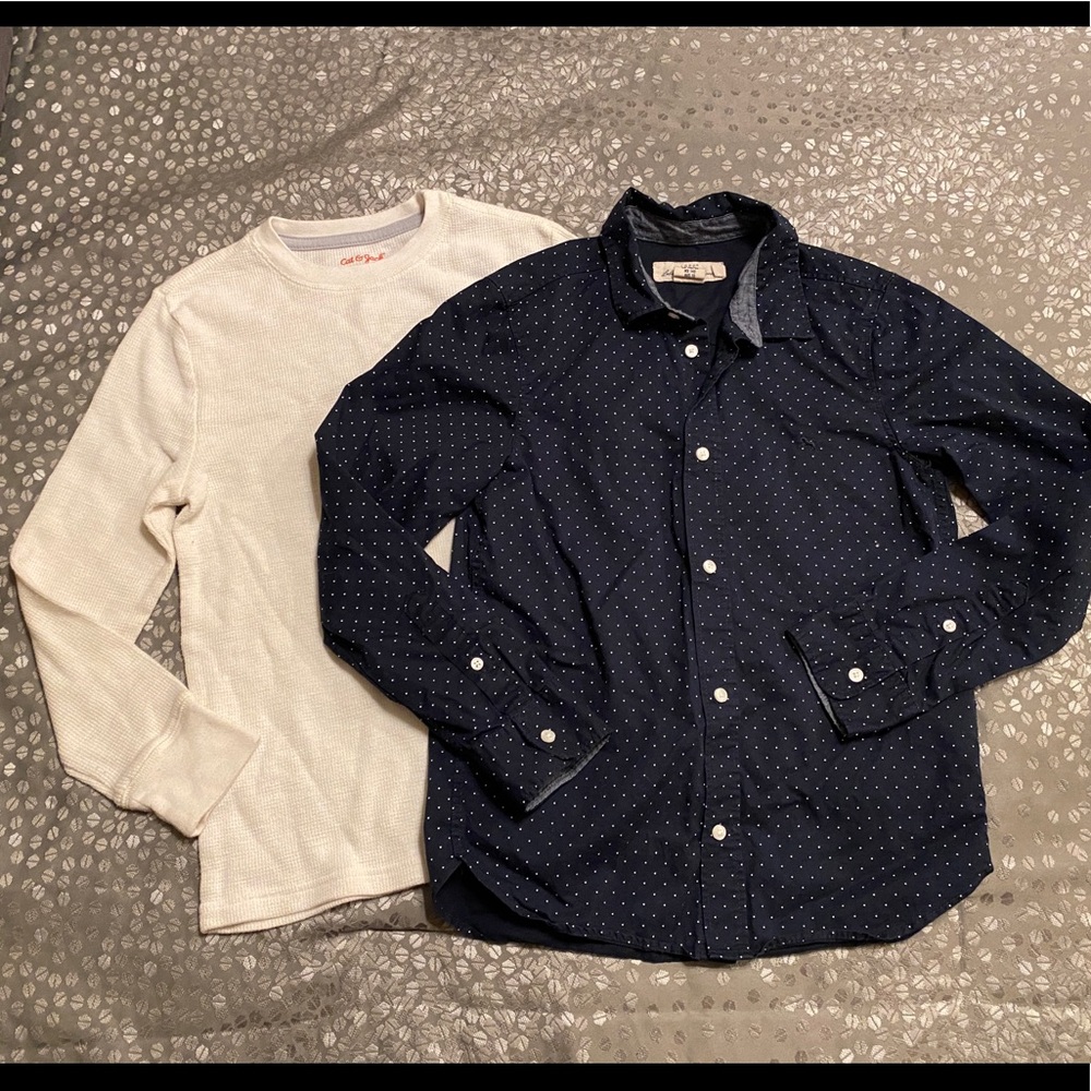 Boy’s Button-Down H&M Shirt Size 10 and Thermal